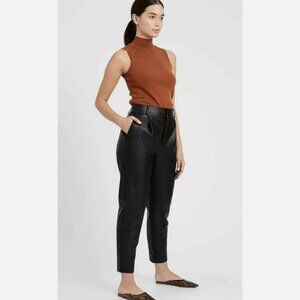 Banana Republic High-Rise Tapered Vegan Leather Pant